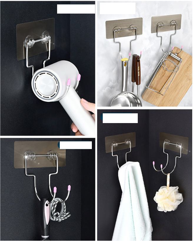 Nalepovací držiak fénu, nerez