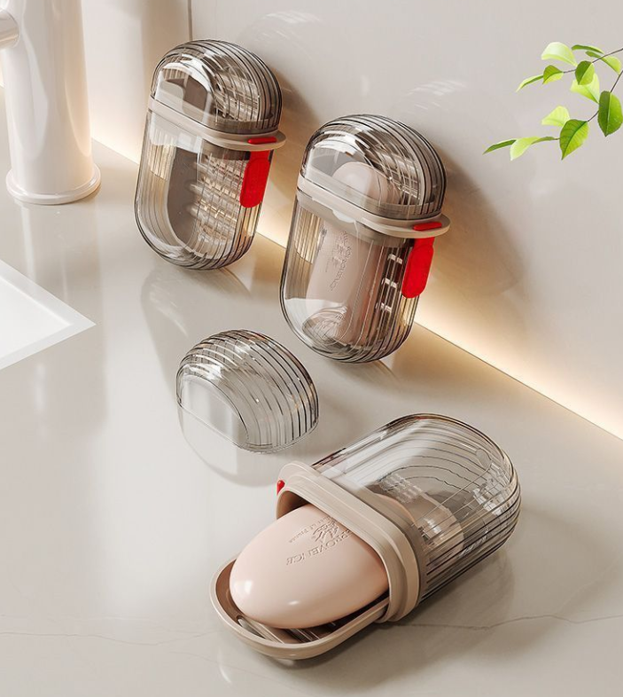 Cestovný box na mydlo s odkvapkávačom - 1ks