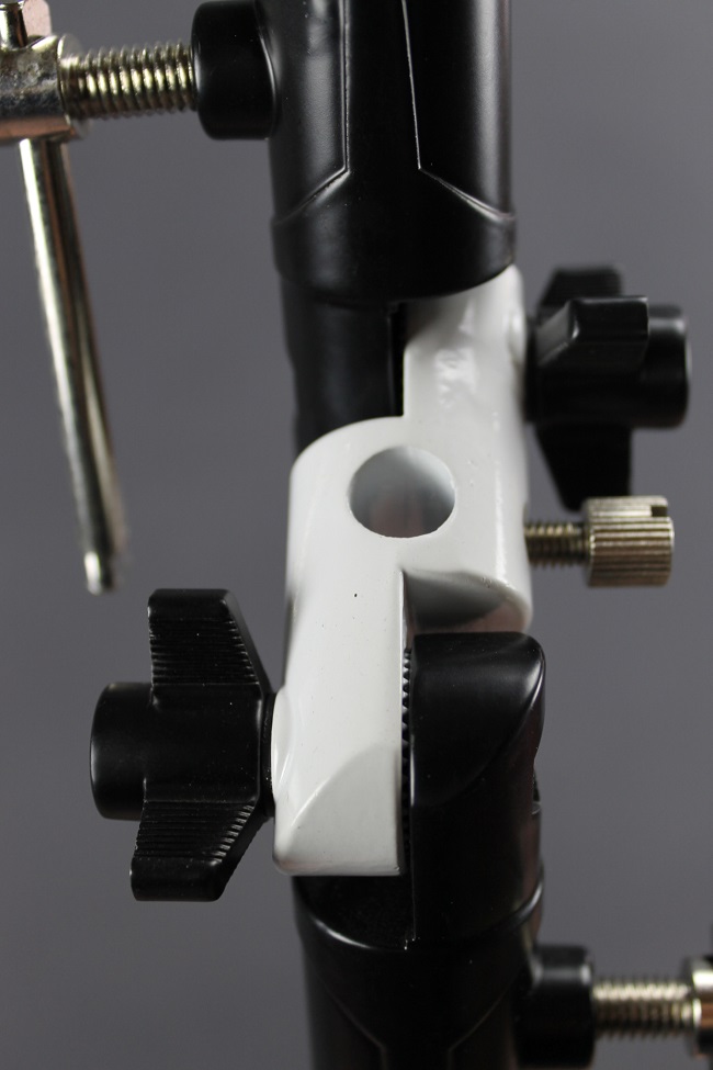 Držiak blesku a dáždnika s dvoma kĺbmi, hliník ELEMENTRIX