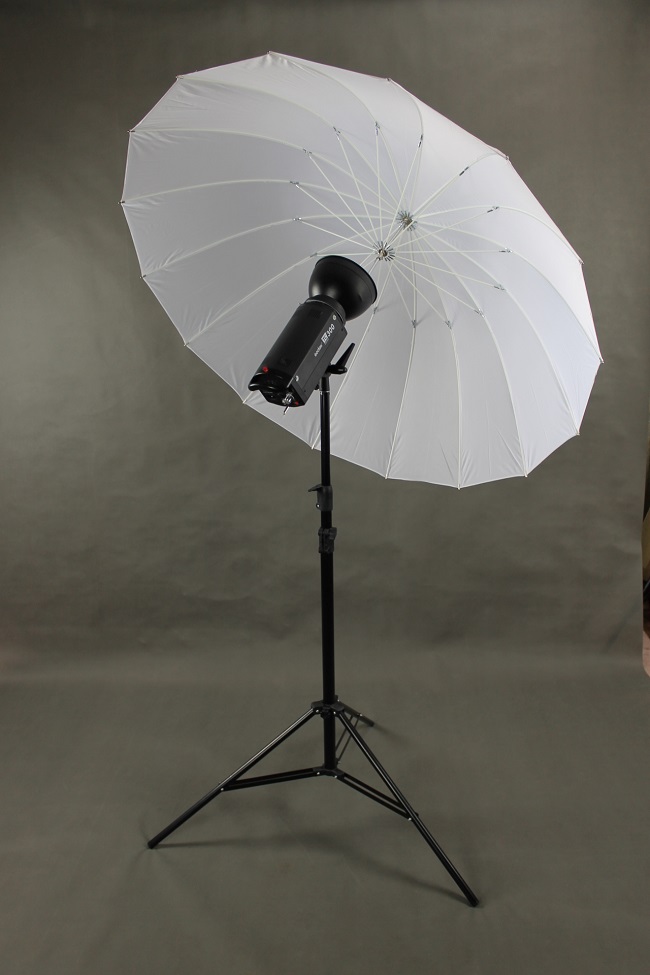 Studiový fotografický deštník 140cm BÍLÝ 16 ELEMENTRIX