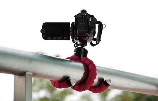 Octopus stativ, Octopus tripod pro chytrý telefón červený