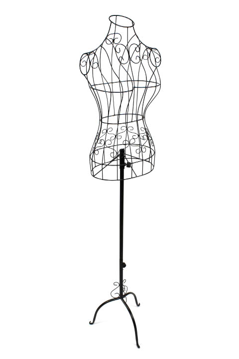 Dámské torzo, černé, kovové  ELEMENTRIX
