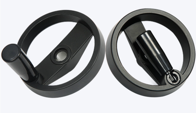 Ovládací kolo se sklopnou rukojetí 100mm AL