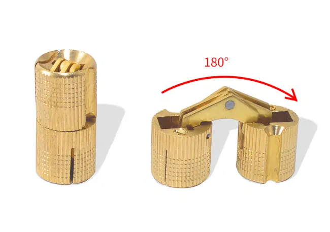 Zapustený cylindrický pánt záves 180° Ø8mm