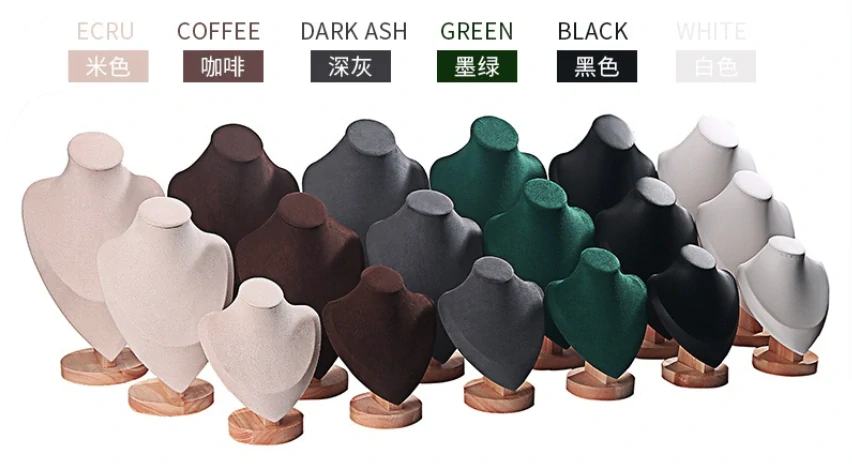 Stojanček, dekolt na šperky výška 24cm růžová