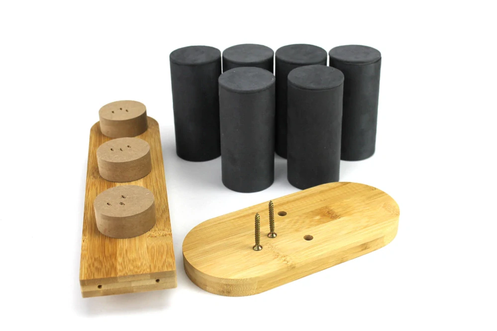 Stojanček, dekolt na náramky 3 rady zeliený