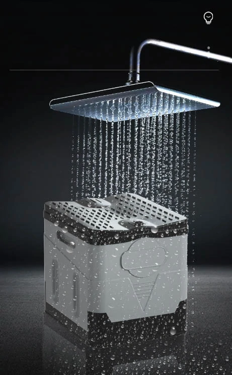 Skladací kempingový záchod, toaleta šedá