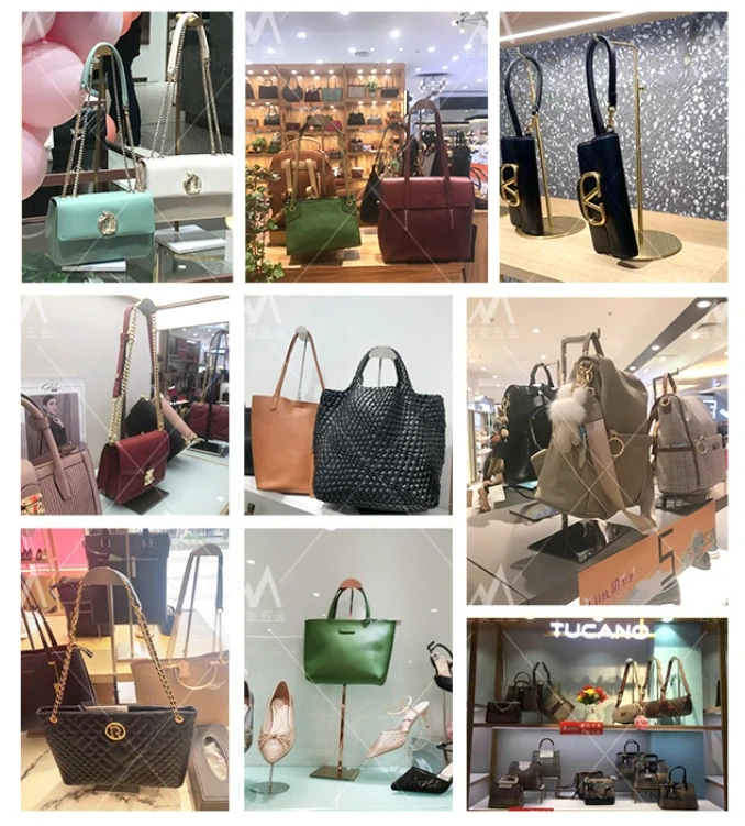 Stojanček na kabelky staviteľný, 650x70 mm strieborný