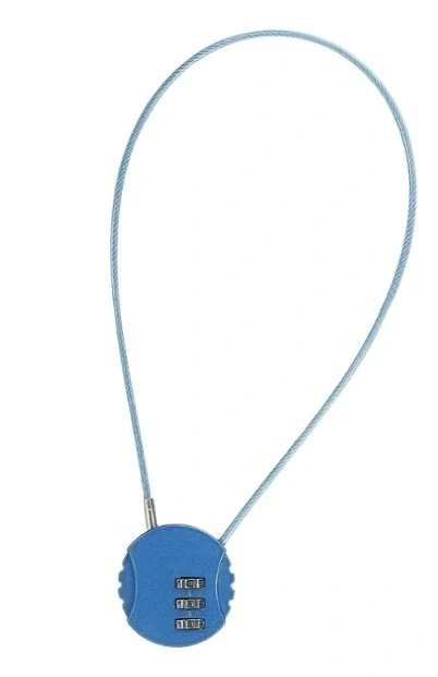Lankový numerický zámok modry 40cm