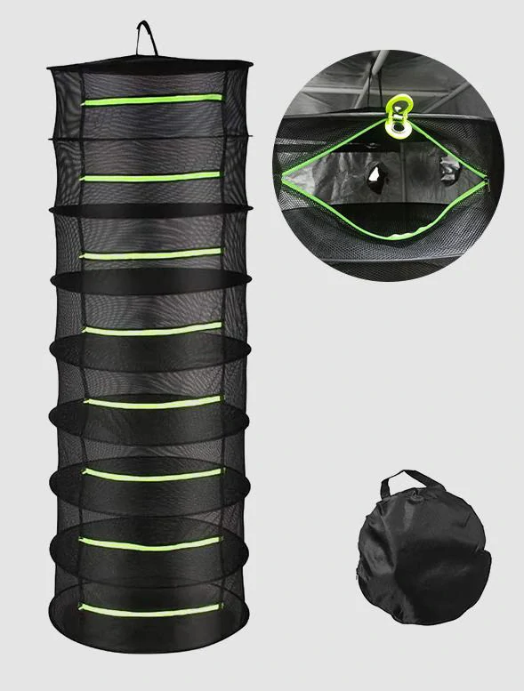 Závesná sieť na sušenie byliniek a húb 4 poschodia