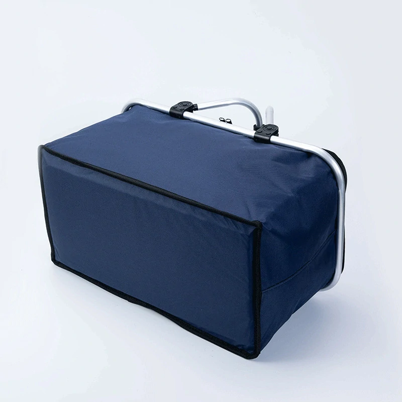 Nákupný, piknikový termo košík, čierny