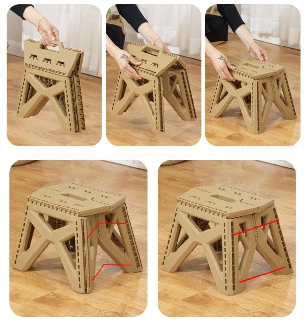 Plastová skladacia stolička stolička - military zelená