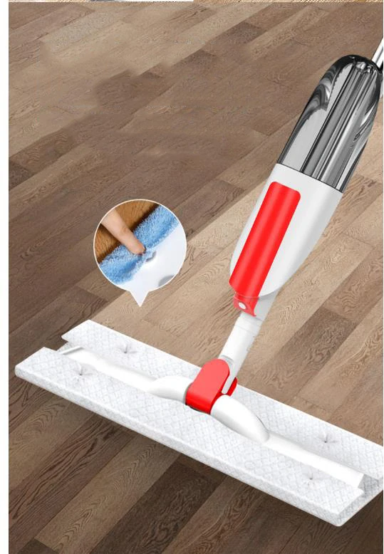 Mop s rozprašovačom 3x poťah, biely červený