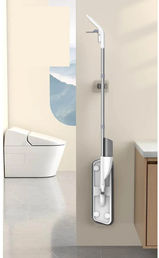 Mop s rozprašovačom 3x poťah, biely šedý