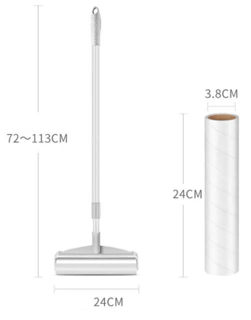 Valček na oblečenie a čalúnenie 24cm teleskopický
