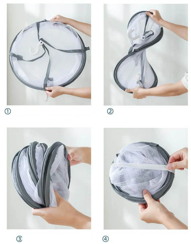 Skladacia sieťka na sušenie bielizne, oval 2 poschodia