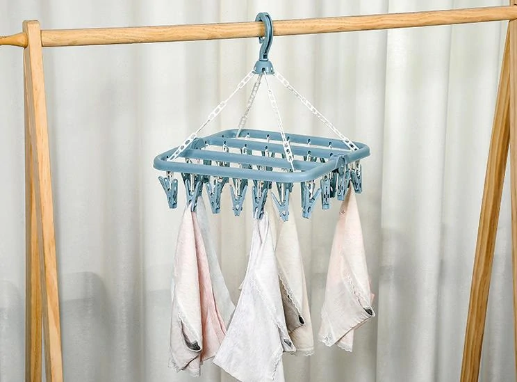 Sušiak na ponožky a spodnú bielizeň 32 kolíčkov béžový