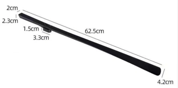 Dlhá lyžica na topánky 62cm magnetická tmavo modrá