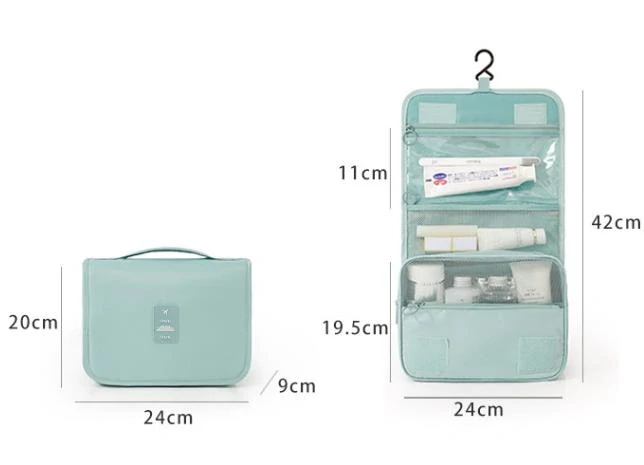 Cestovný závesný organizér - dámsky svetlo modrá