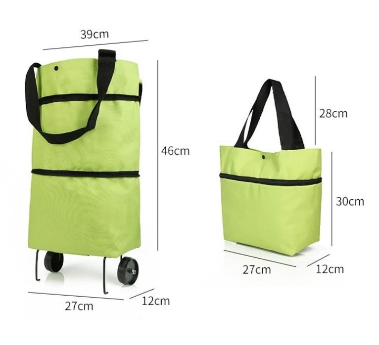 Skladacia nákupná taška na kolieskach