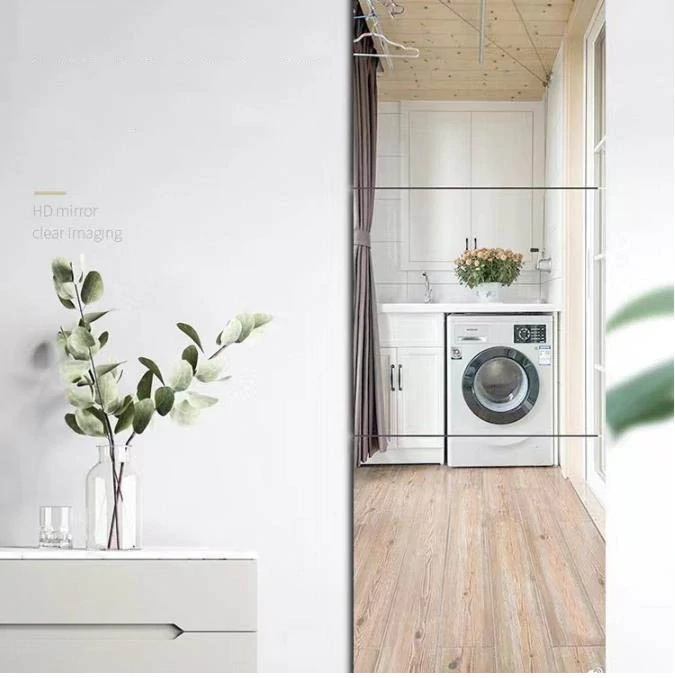 Štvorcové samolepiace zrkadlo 30 x 30 cm