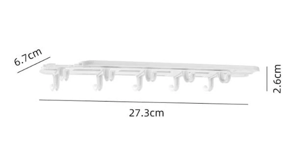 Závesný výsuvný organizér s háčikmi