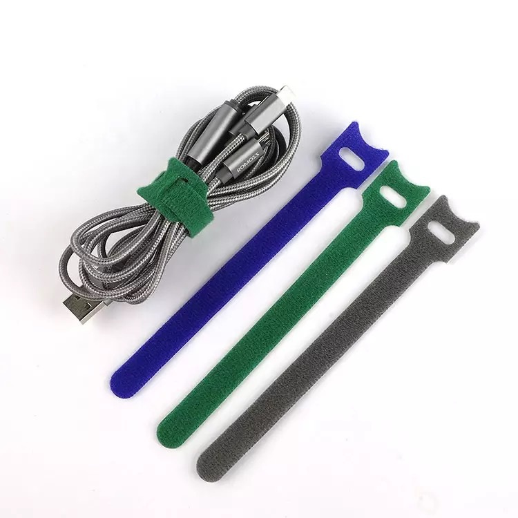 24 x Opasok na suchý zips, organizér káblov 150x12mm zelena