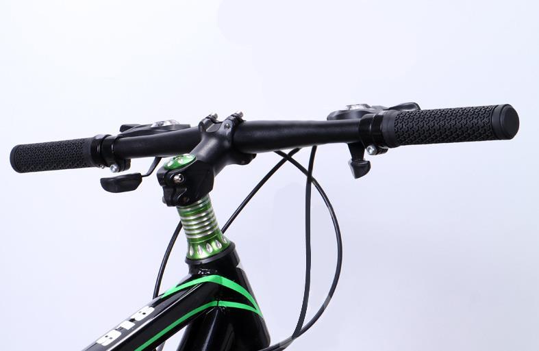 Cyklistické ergonomické gripy s uzamykacou objímkou ​​(1 pár) – čierne