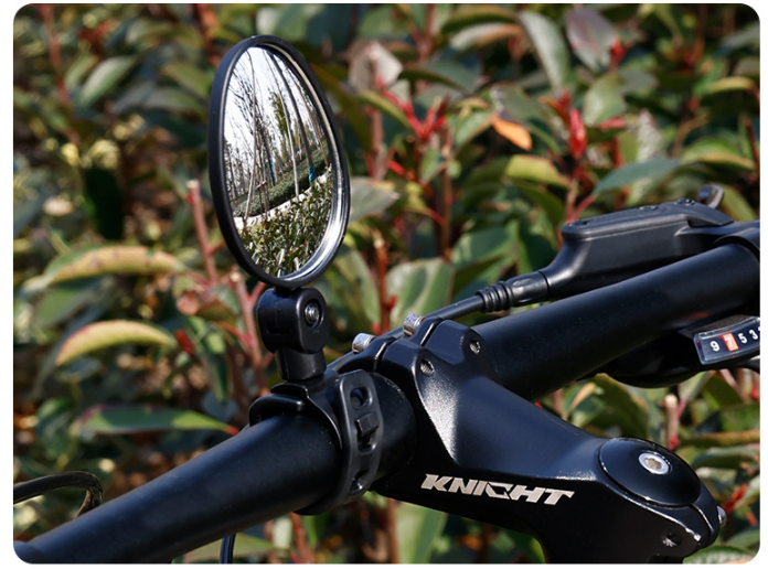 Cyklistické spätné zrkadlo na riadidlá (1 ks, čierne)