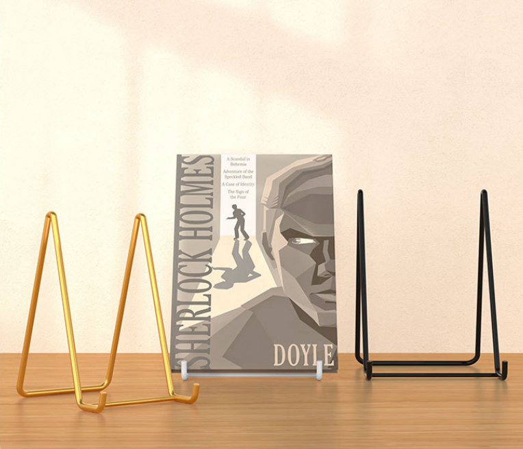 Stojanček na fotky, knihy L (1 ks, čierny)