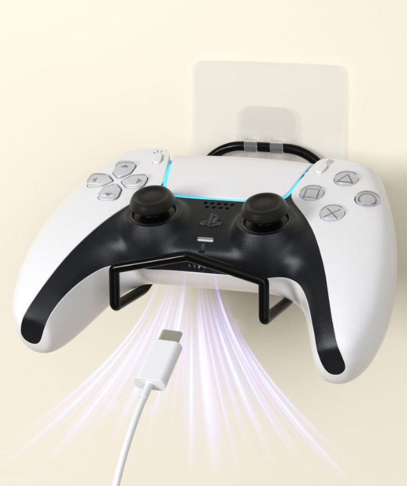 Nástenný držiak na ovládač / slúchadlá - 1 ks, čierny