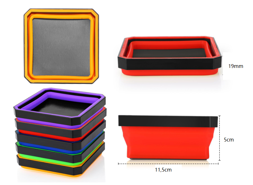 Magnetické misky na skrutky - set 4 ks (dvojitý magnet)