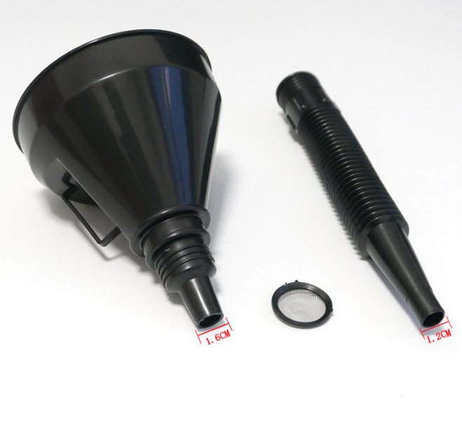 Lievik na palivo, flexibilný čierny