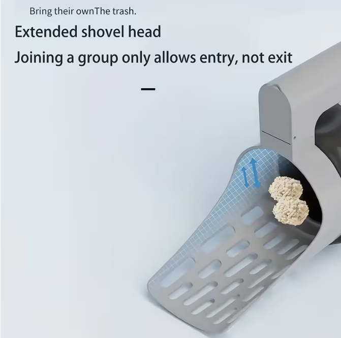 Lopatka na mačkolit s vreckom