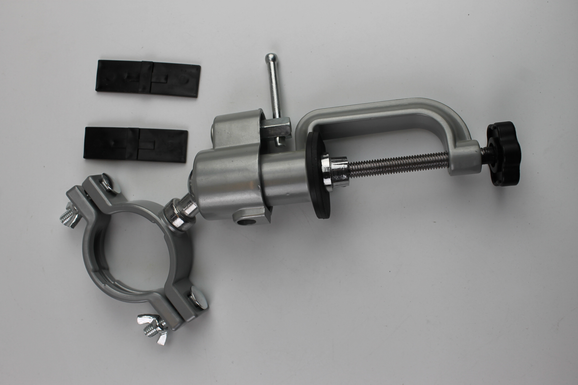 Otočný stolný zverák / držiak pre vŕtačku 45-61mm