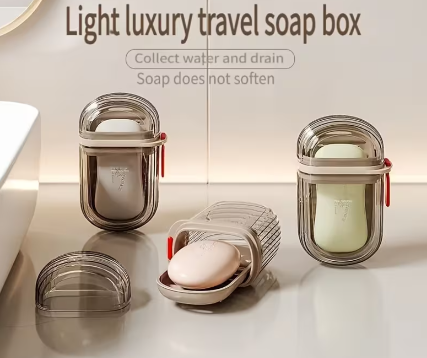 Cestovný box na mydlo s odkvapkávačom - 1ks