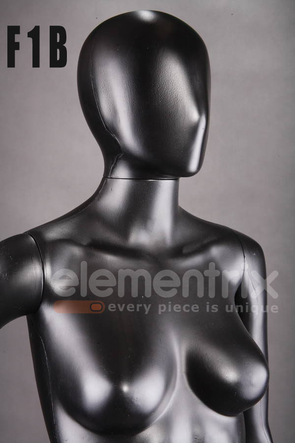 Abstraktných dámska figurína, manekýnka čierna F1B