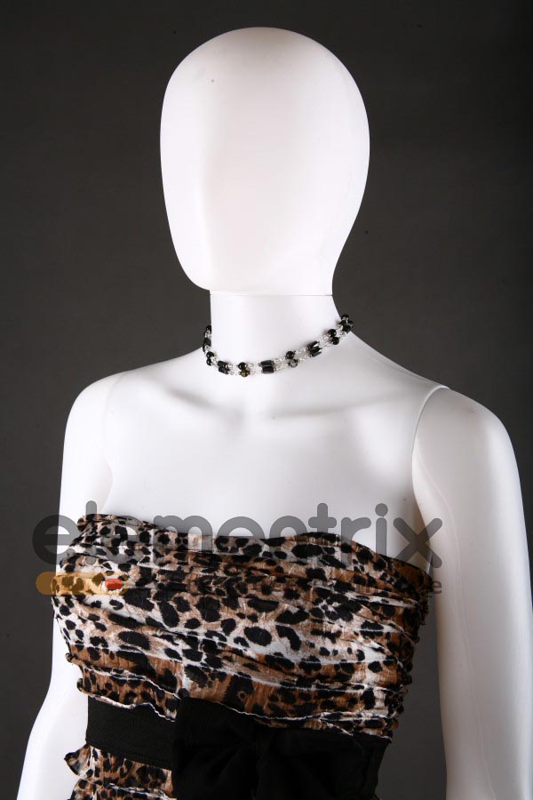 Abstraktných dámska figurína, manekýnka biela F5W