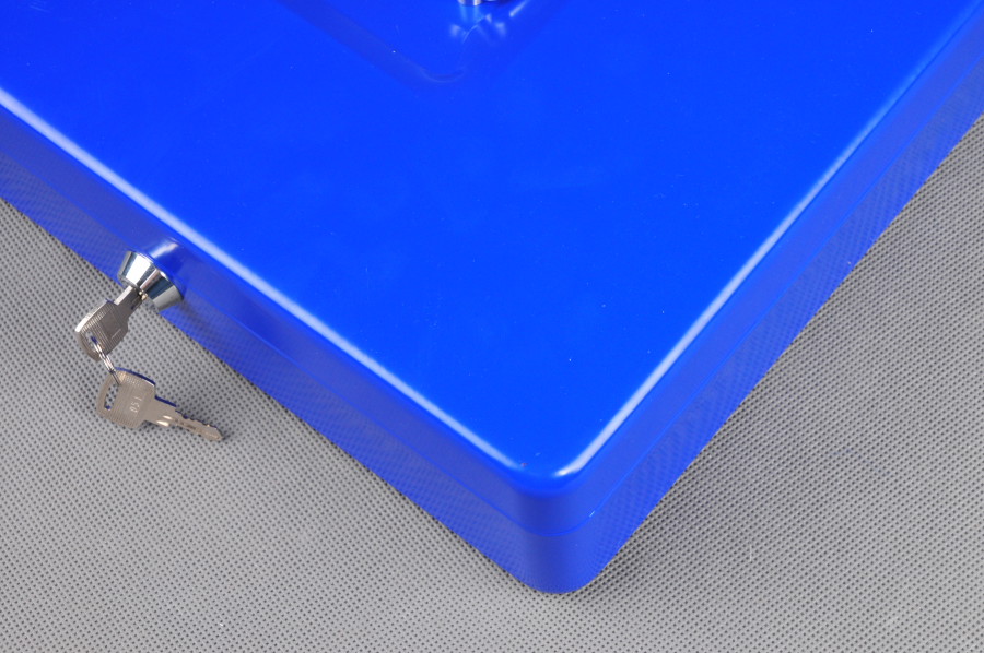 Trezor, prenosná pokladňa 250 modrá