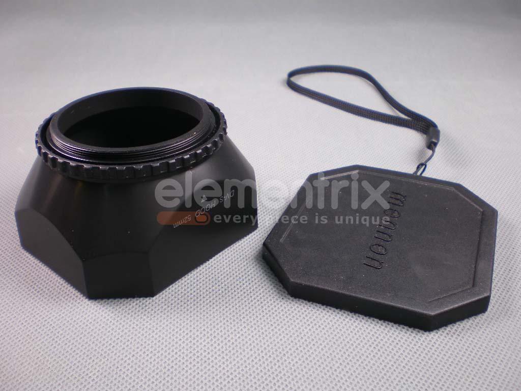 Slnečná clona pre kameru + krytka 52mm