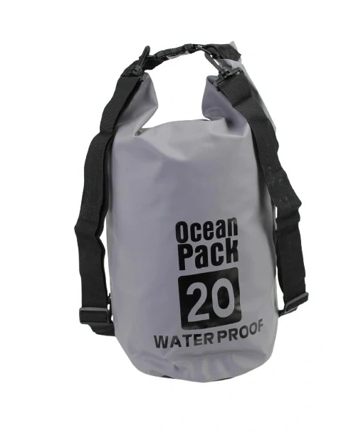 Vodotesný vak Ocean Pack 20 l, farba sivá