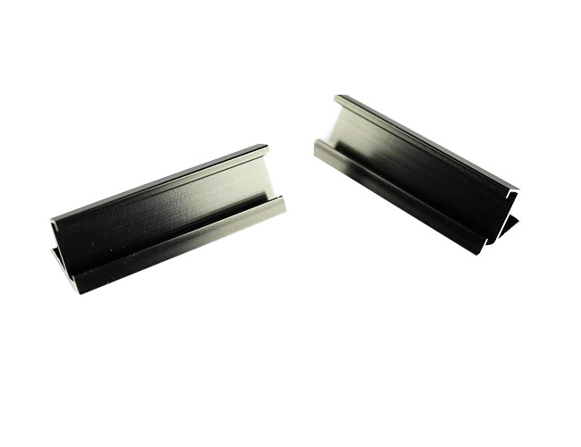 Hliníkový stojan na cenovky 50 × 15 mm, čierny ELEMENTRIX