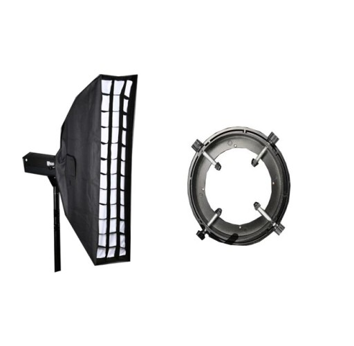 Strip softbox 22 × 95 cm, otočný, univerzálny, s voštinou ELEMENTRIX