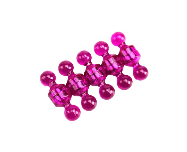 Magnetické figúrky s neodymovými magnetmi 11 × 17 mm, 10 ks, farba ružová
