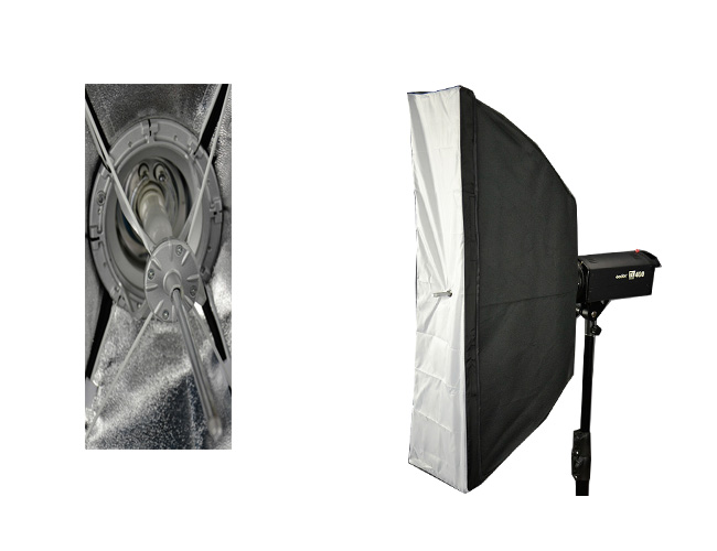 Strip softbox 22 × 90 cm, otočný, Bowens, rýchloskladací ELEMENTRIX