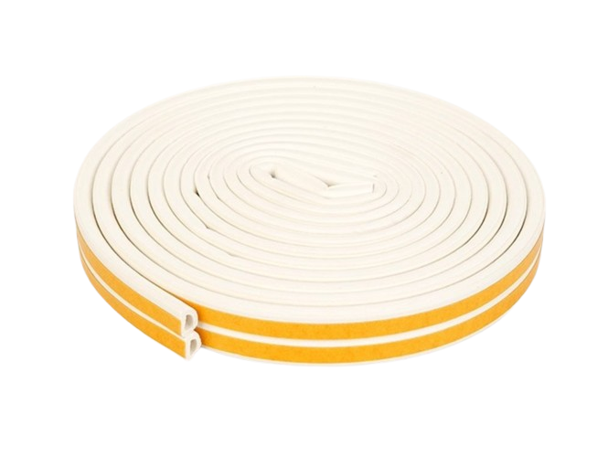 Samolepiace tesnenie do okien a dverí 9 × 7,5 mm x 6m – biele ELEMENTRIX