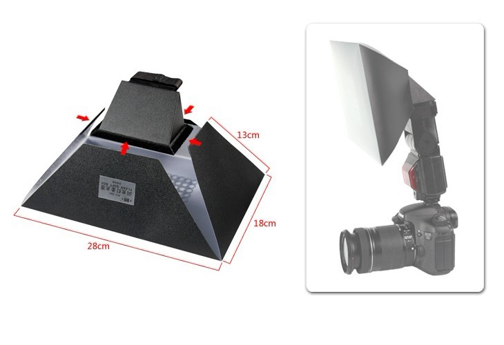 Difuzér pre systémový blesk 280 × 180 mm