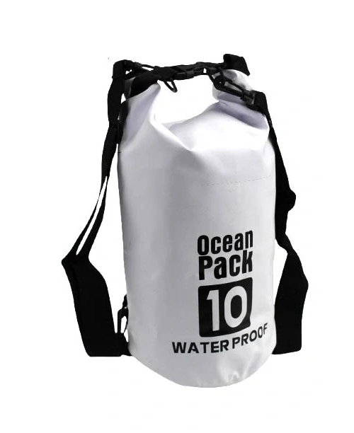 Vodotesný vak Ocean Pack 10 l, farba biela