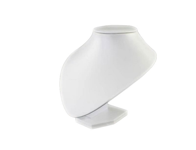 Dekolt na šperky 18 cm biely slonová kosť ELEMENTRIX