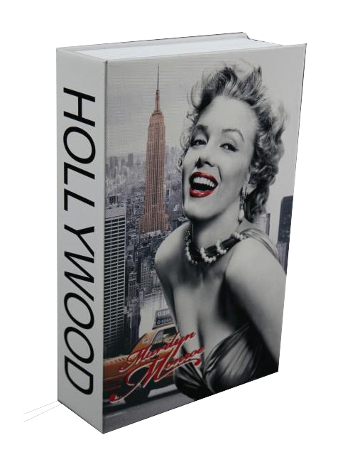 Trezor v tvare knihy Merilyn Monroe, 180 × 115 × 55 mm